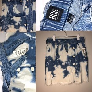 NWT BDG acid wash denim skirt